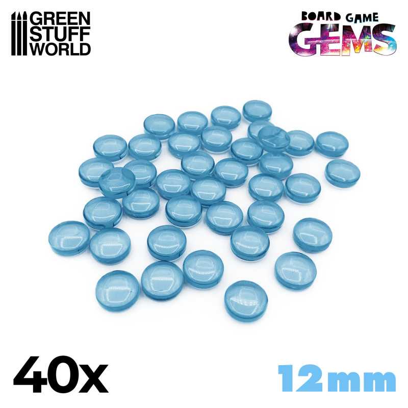 Plastic Gems 12mm - Light Blue (Green Stuff World)