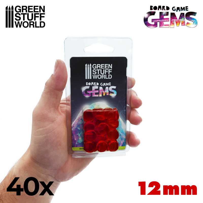 Plastic Gems 12mm - Red (Green Stuff World)