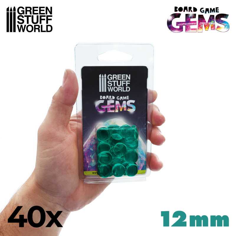 Plastic Gems 12mm - Turquoise (Green Stuff World)