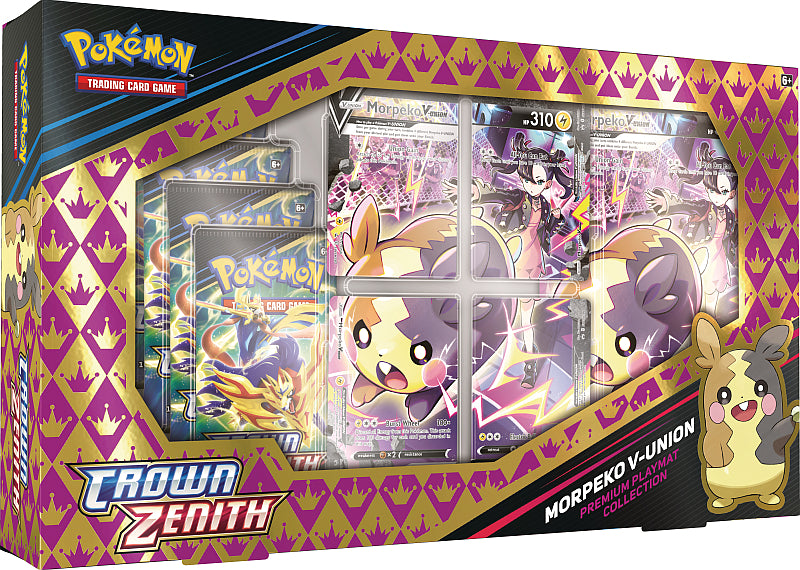 Pokemon TCG: SWSH 12.5 Crown Zenith - Morpeko V-UNION Premium Playmat Collection