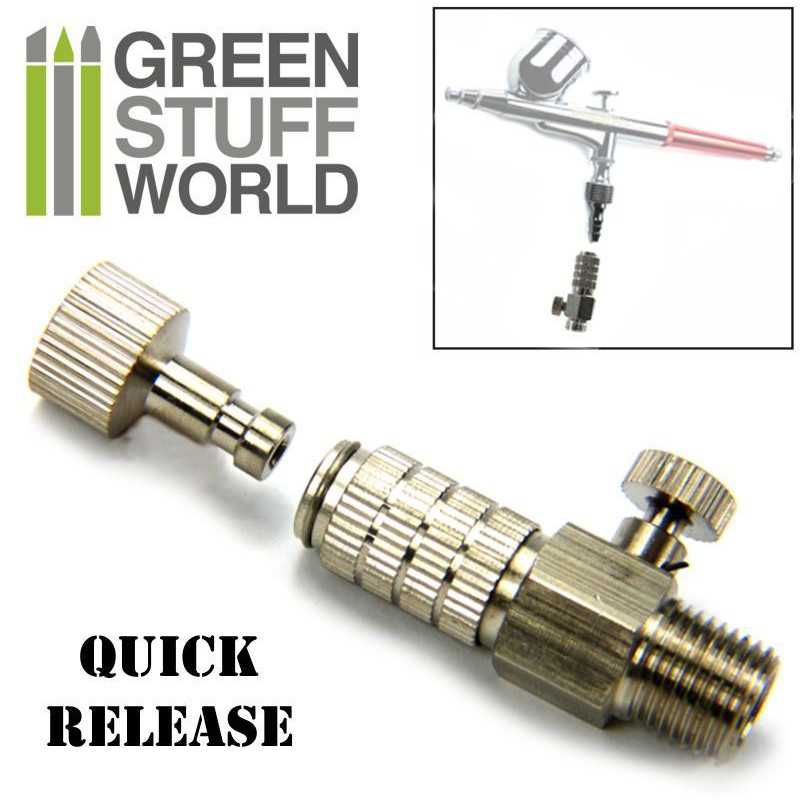 QuickRelease Adaptor with Air Flow Control 1/8 (Green Stuff World)