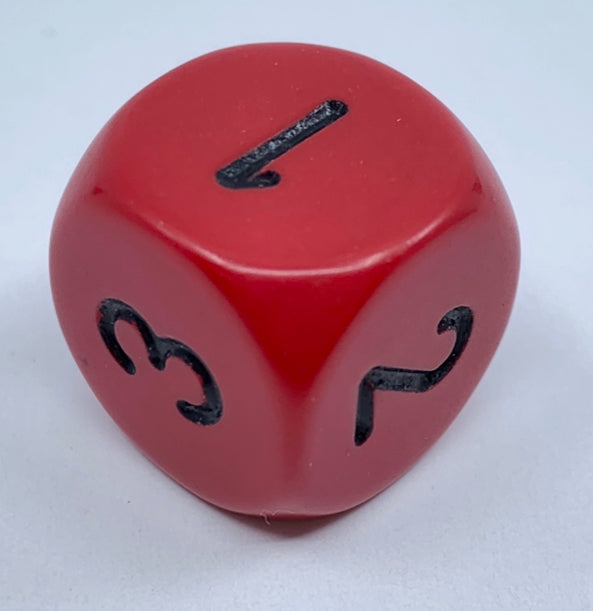 Opaque 16mm D3 - Red/black (XQ0314) - Chessex