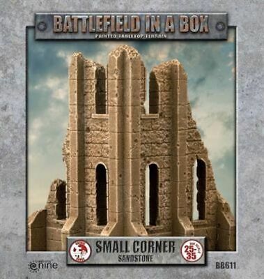 Battlefield in a Box: Gothic Battlefields - Small Corner - Sandstone (x2) - 30mm (BB611)