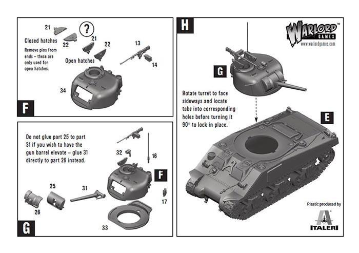 Bolt Action: M4 Sherman medium tank (plastic)