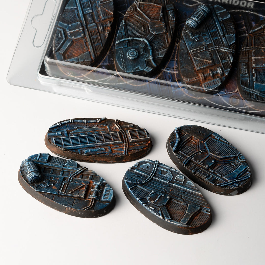 GamersGrass Spaceship Corridor Bases, Oval 60mm (x4)