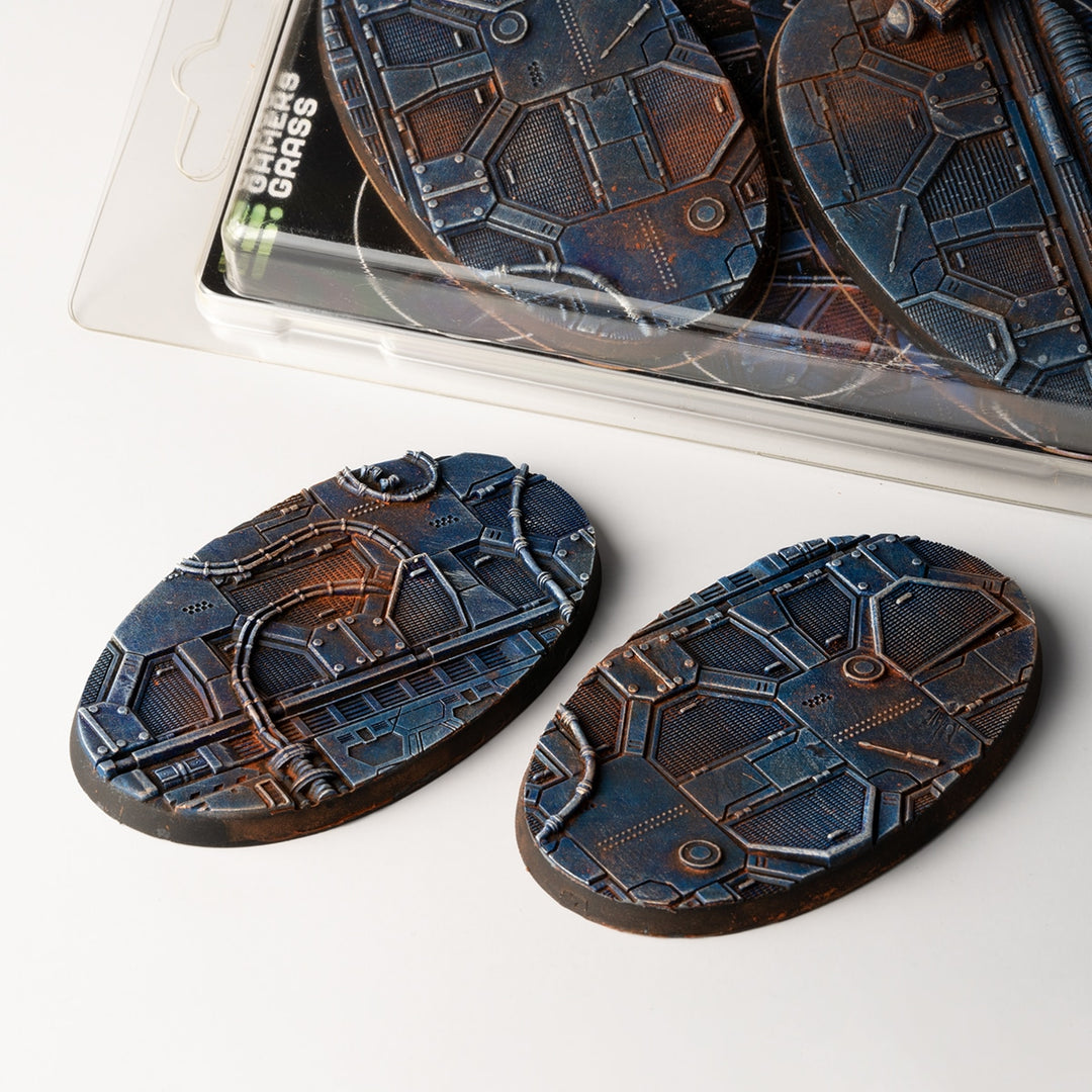 GamersGrass Spaceship Corridor Bases, Oval 90mm (x2)