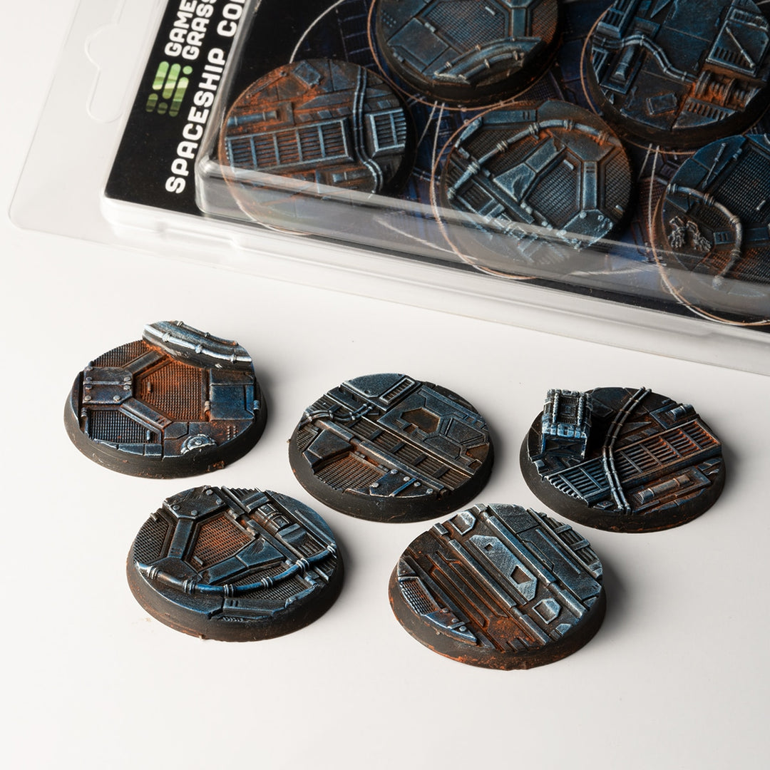 GamersGrass Spaceship Corridor Bases, Round 40mm (x5)