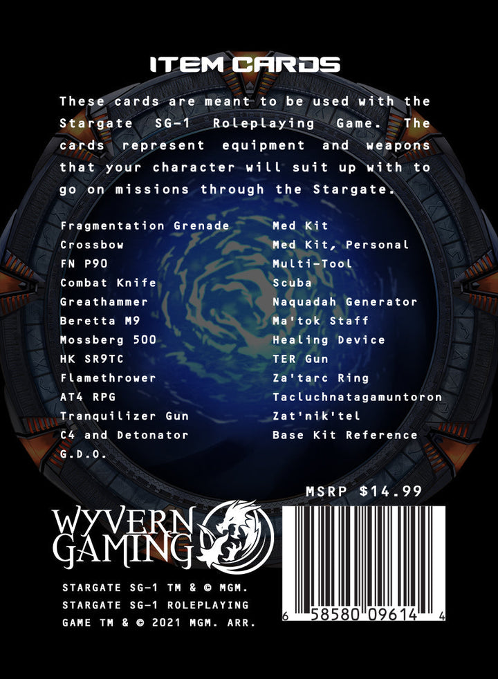 Stargate SG-1 Item Cards