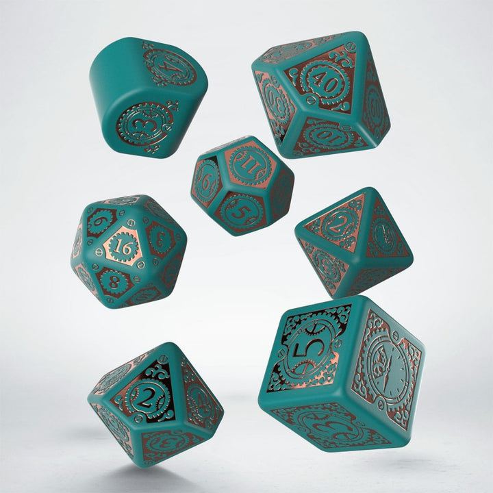 Steampunk Clockwork: Nautical Apparatus Modern Dice Set (Q-Workshop) (RSTC4H)