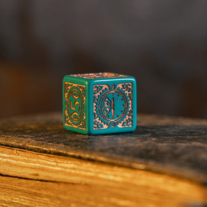 Steampunk Clockwork: Nautical Apparatus Modern Dice Set (Q-Workshop) (RSTC4H)