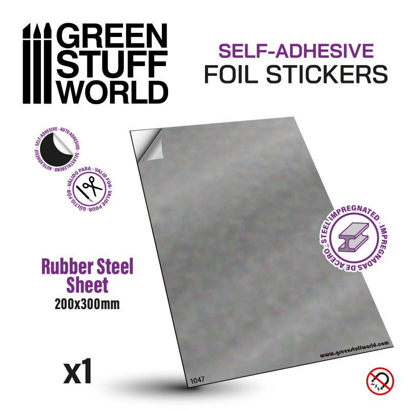 Rubber Steel Sheet - Self Adhesive (Green Stuff World)