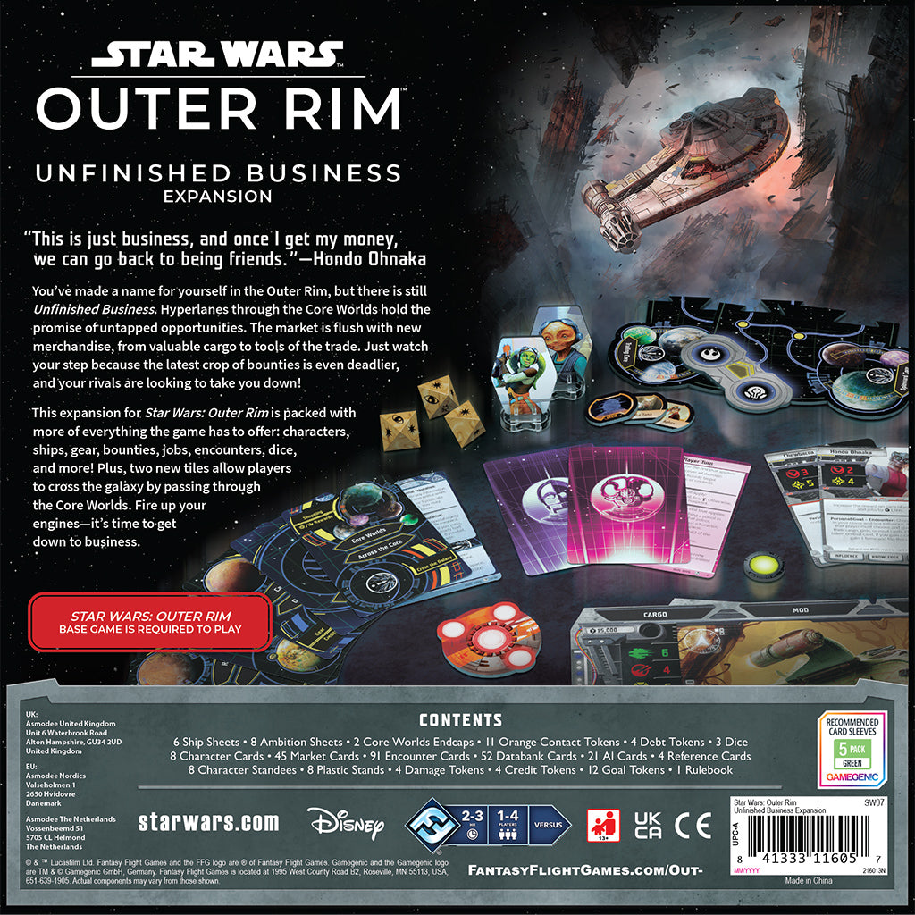 Star Wars Outer Rim: Unfinished Business Expansion