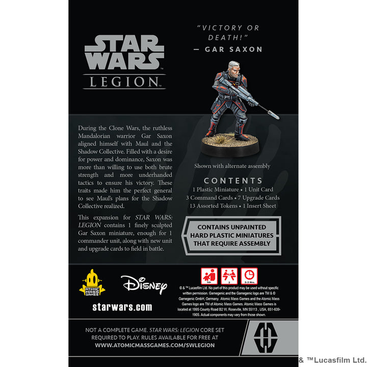 Star Wars: Legion - Gar Saxon