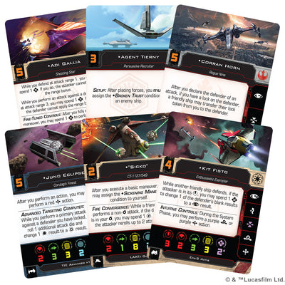 Star Wars X-Wing 2nd Ed: Hot Shots & Aces II Reinforcements Pack