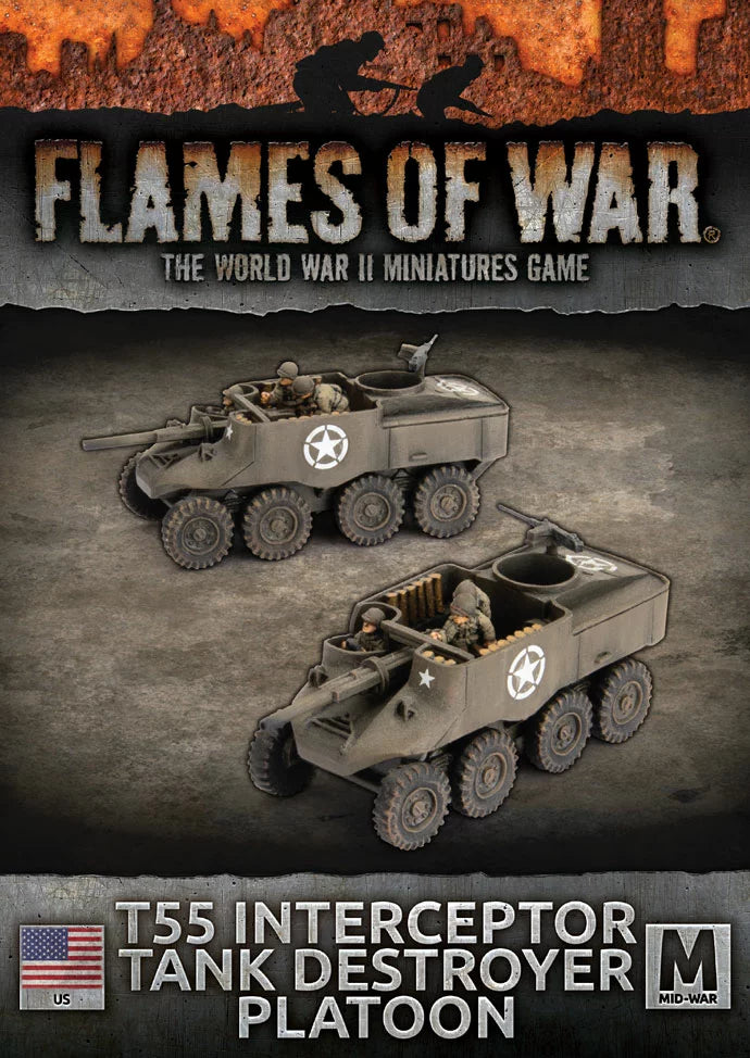 Flames of War: T55 (3-inch) Interceptor Tank Destroyers (x2) (UBX97)