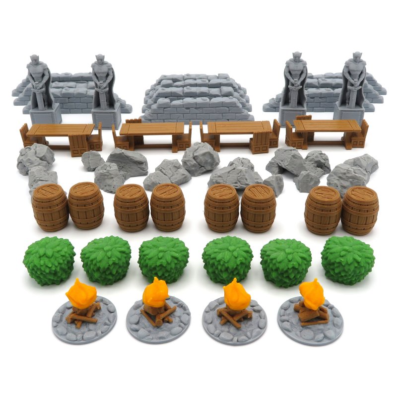 Terrain Tokens for Journeys in Middle Earth - 42 Pieces (LOTR001) (BGExpansions)