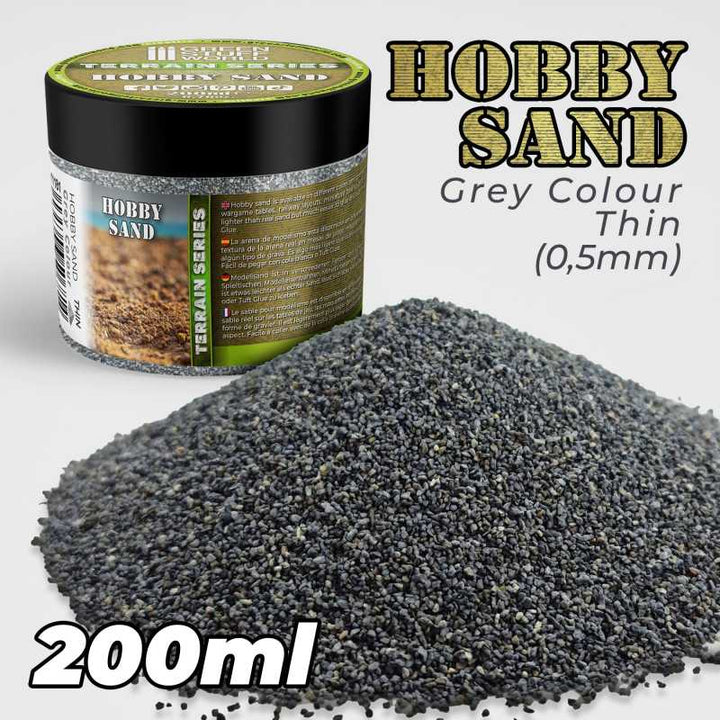 Thin Hobby Sand - Dark Grey 200ml (Green Stuff World)