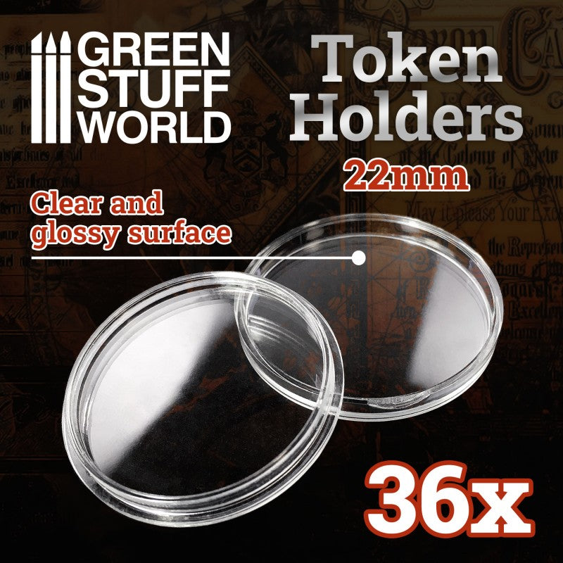 Token Holders 22mm (Green Stuff World)