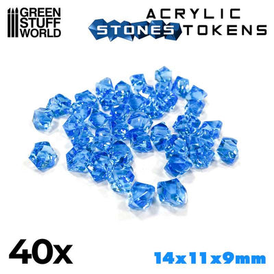 Tokens - Light Blue Stones (Green Stuff World)