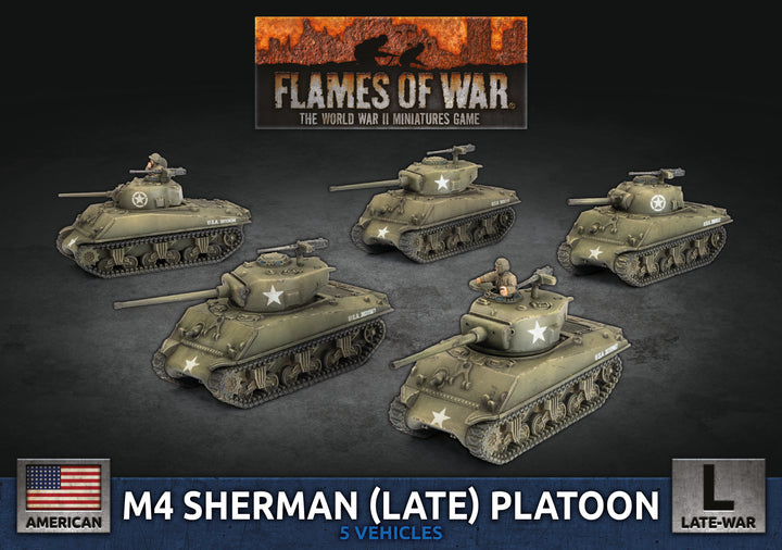 Flames of War: M4 Sherman (Late) Tank Platoon (UBX88)