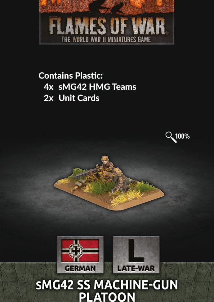 Flames of War: sMG42 SS Machine-gun Platoon (GE797)