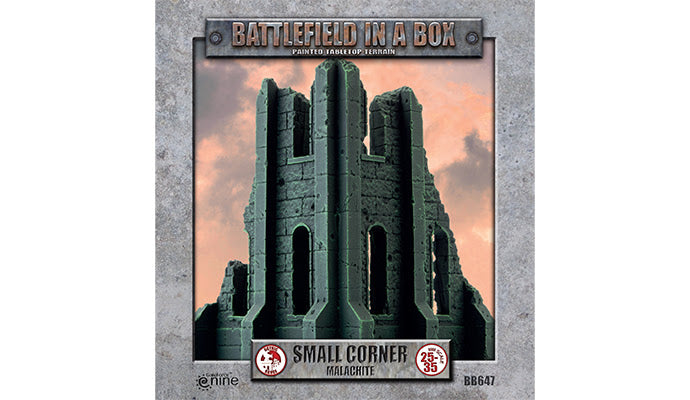 Battlefield in a Box: Gothic Battlefields - Small Corner Ruins - Malachite (x2) (BB647)