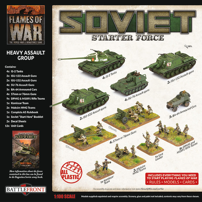 Flames of War: Soviet LW 'Heavy Assault Group' Army Deal (SUAB13)