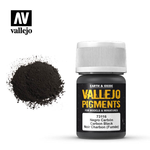 Vallejo Pigments: Carbon Black (Smoke Black) (73.116)