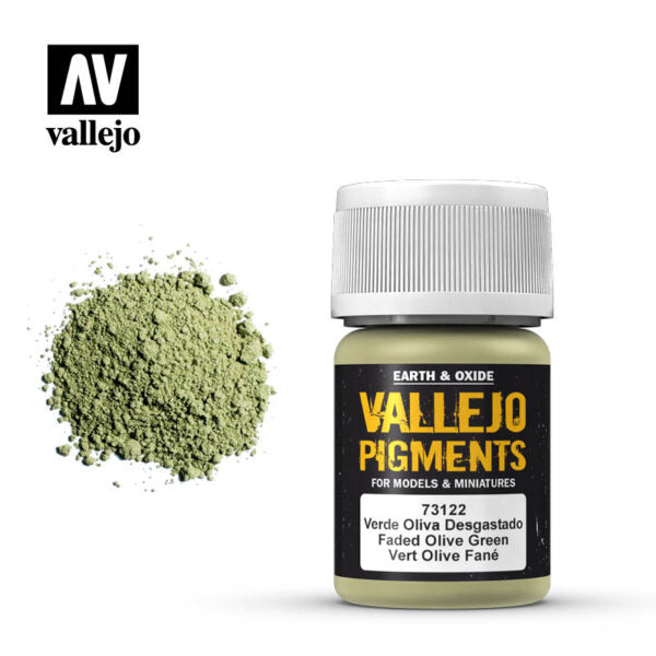 Vallejo Pigments: Faded Olive Green (73.122)