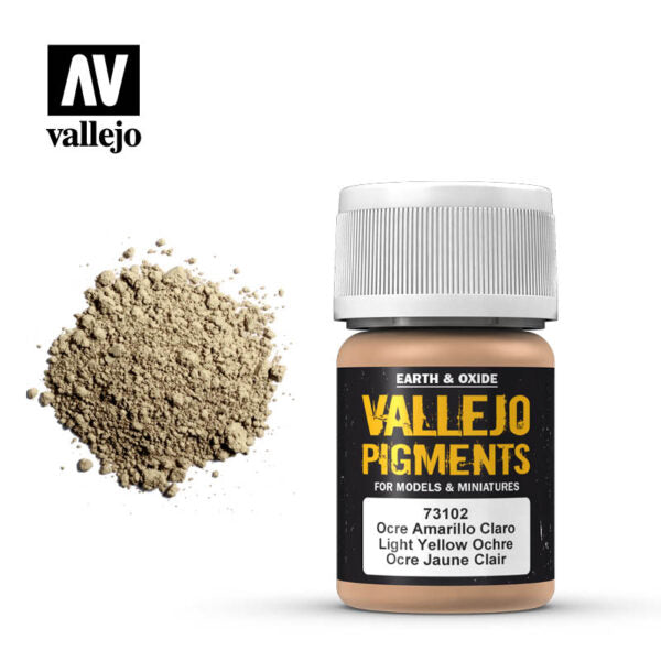 Vallejo Pigments: Light Yellow Ochre (73.102)