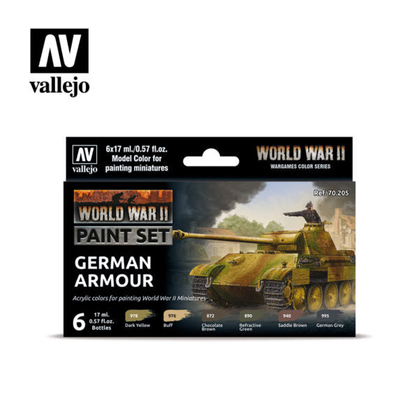 Vallejo Paint Set: WWII German Armour (70.205)