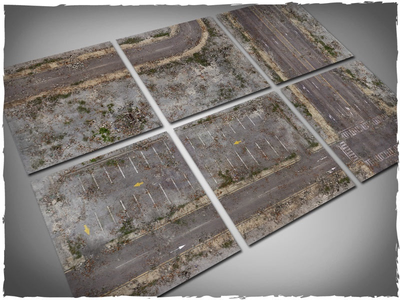 Gaming Mat - Walking Dead City Tiles (Deep-Cut Studio)