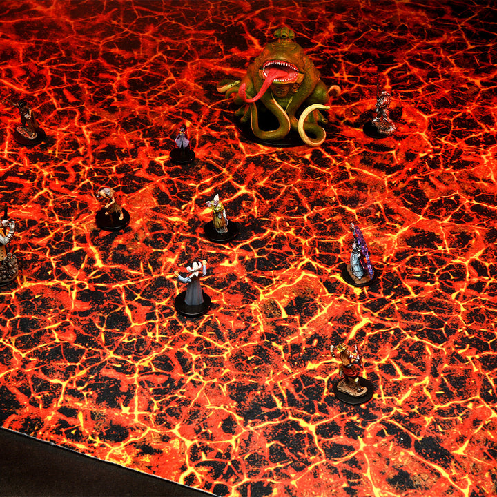 WarLock Tiles: Game Mat: Magma Chamber