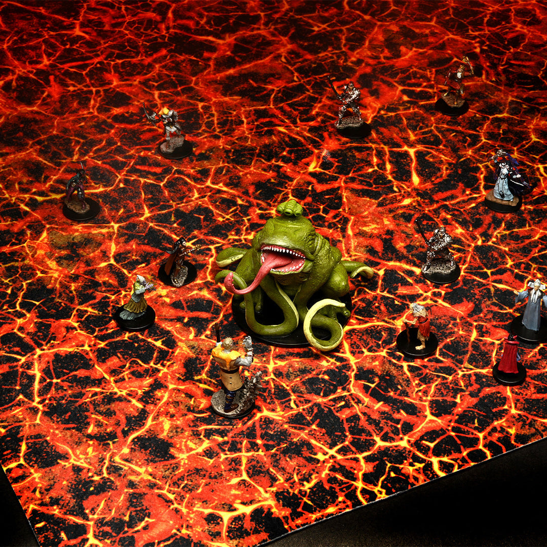 WarLock Tiles: Game Mat: Magma Chamber