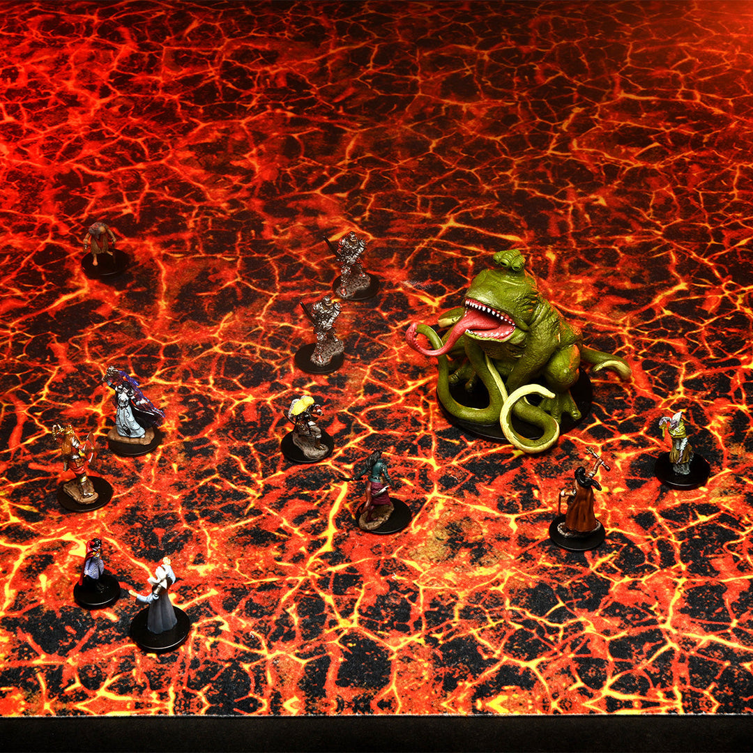 WarLock Tiles: Game Mat: Magma Chamber