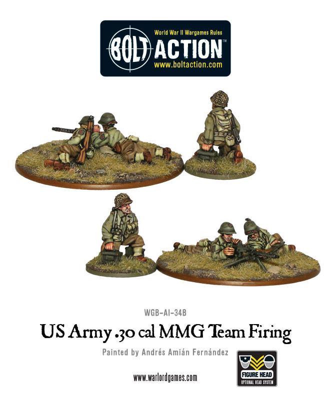 Bolt Action: US Army 30 Cal MMG team firing