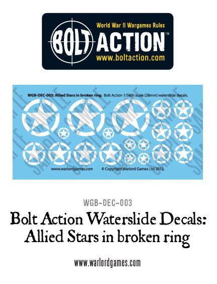 Bolt Action: Decals - Allied Stars in broken ring