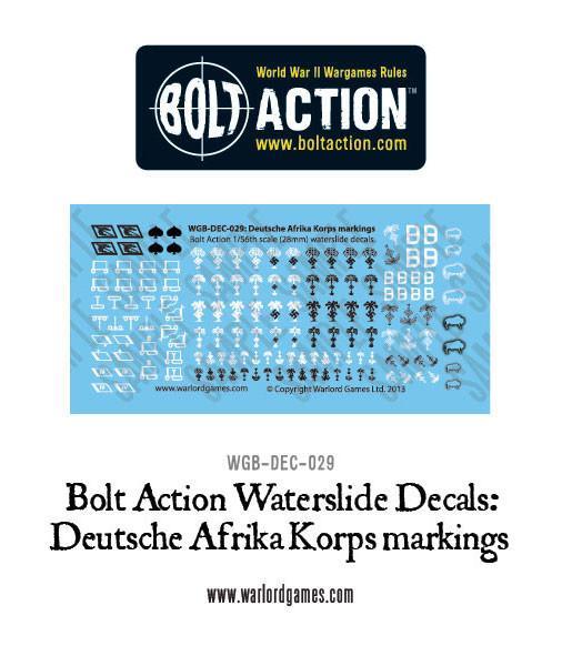 Bolt Action: Decals - Deutsche Afrika Korps markings