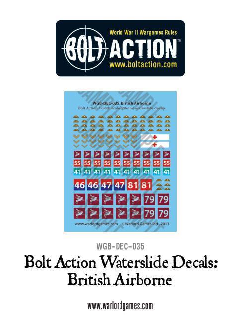 Bolt Action: Decals - British Airborne