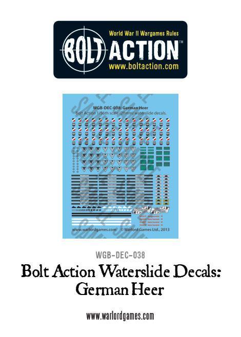 Bolt Action: Decals - German Heer