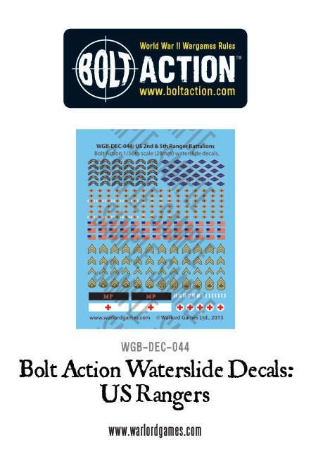 Bolt Action: Decals - US Rangers