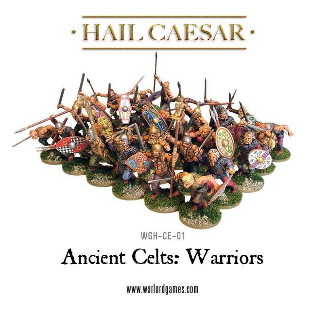 Hail Caesar: Ancient Celts - Celtic Warriors plastic boxed set
