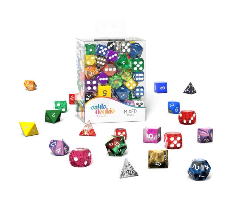 Oakie Doakie Dice RPG-Set, 12 mm, 16 mm Pack Mixed (100)