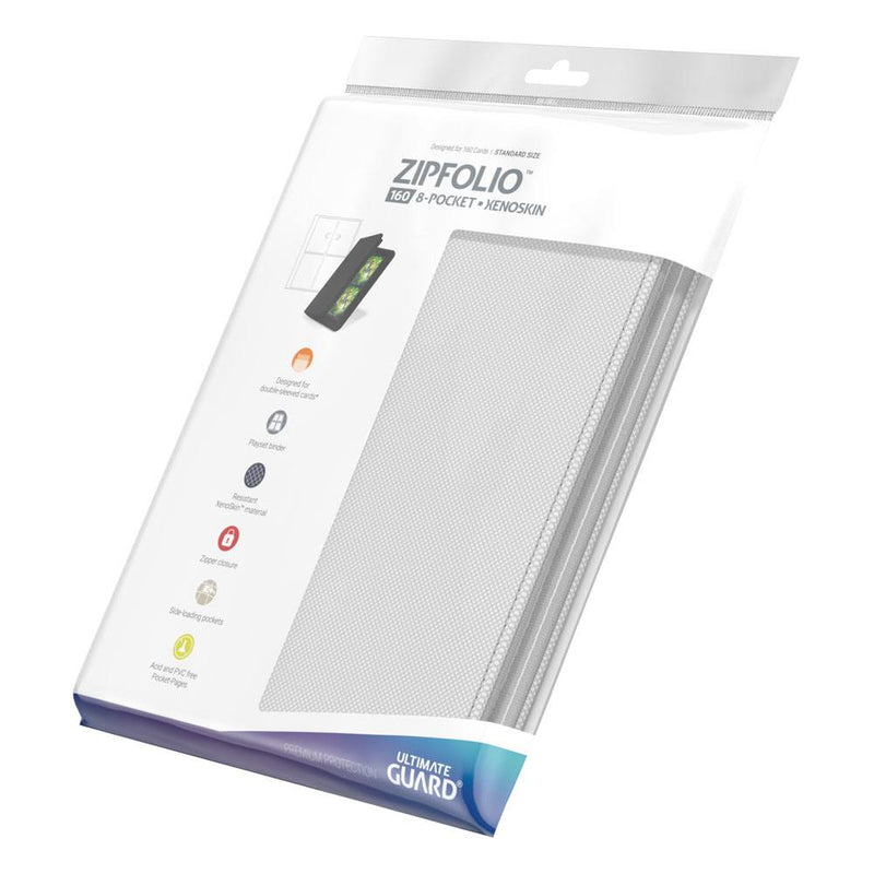 Ultimate Guard Zipfolio 160 - 8-Pocket XenoSkin White