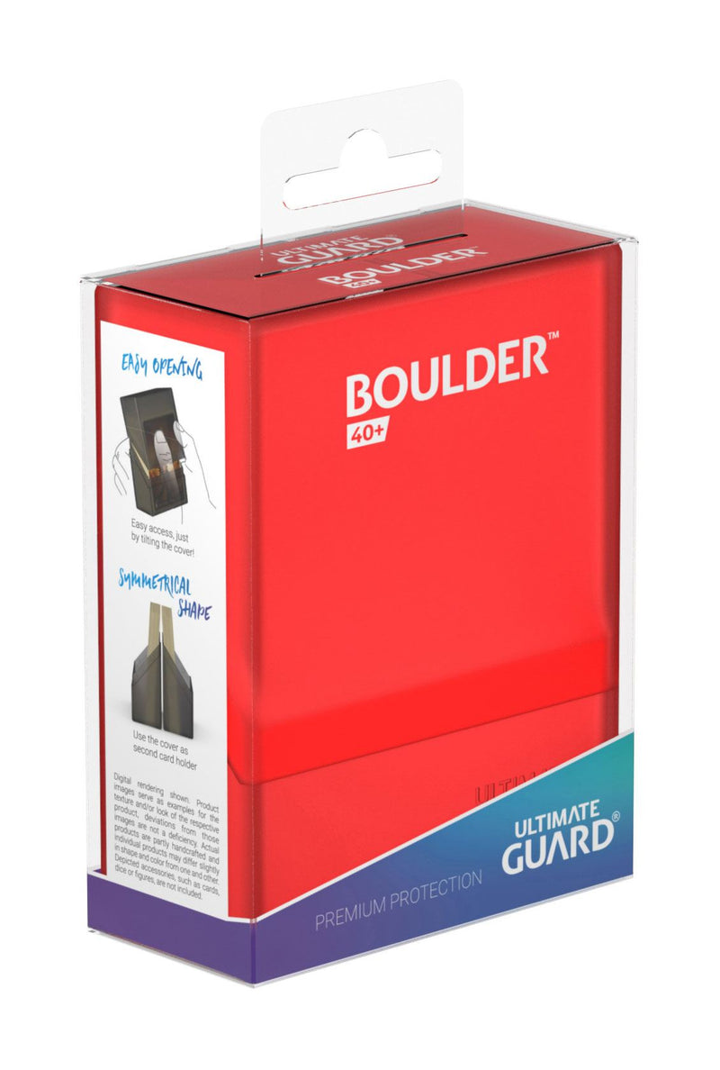 Ultimate Guard Boulder™ Deck Case 40+ Standard Size Ruby