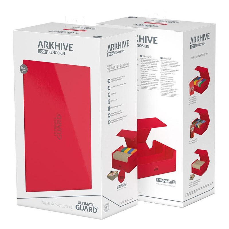 Ultimate Guard Arkhive 800+ XenoSkin Monocolor Red