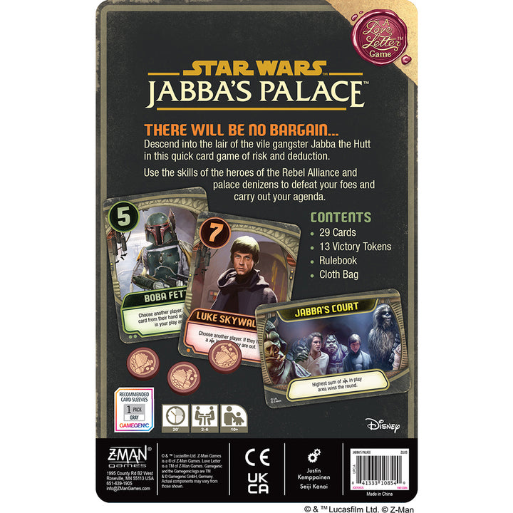 Jabba's Palace: A Love Letter Game