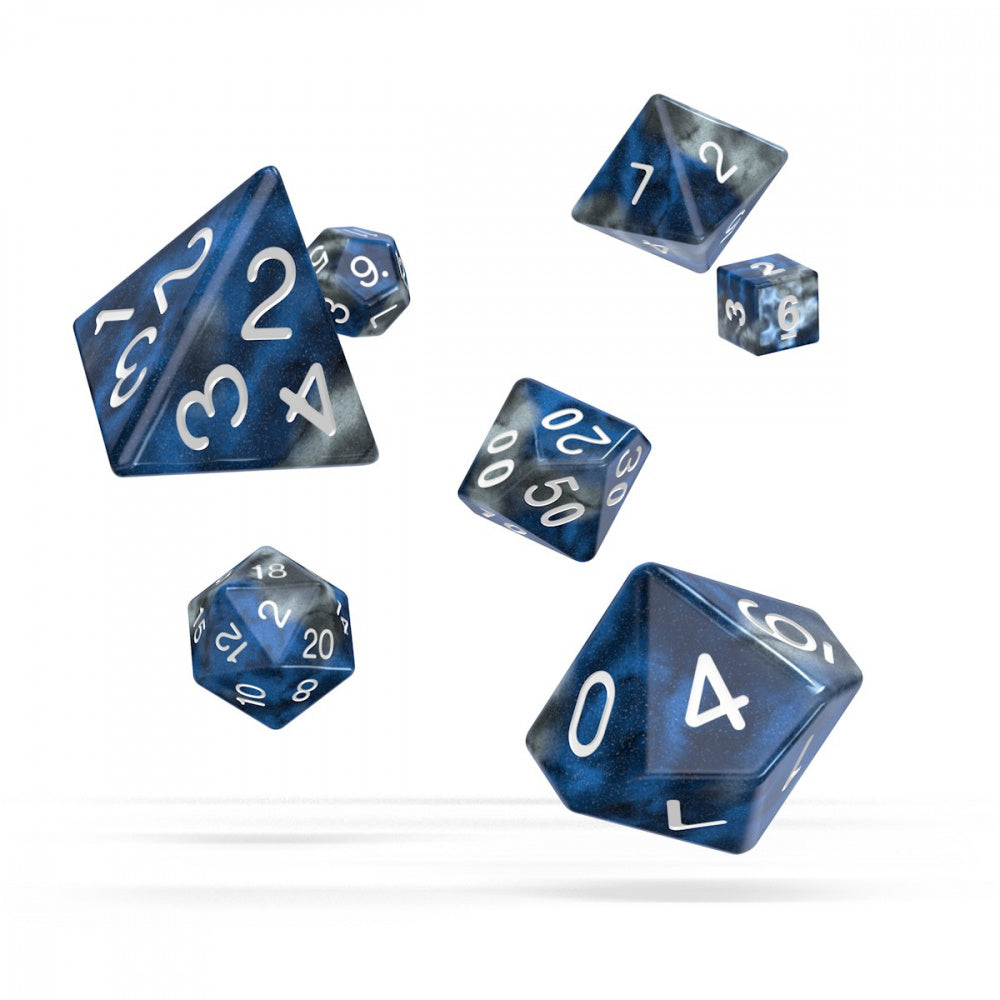 Oakie Doakie Dice RPG Set Gemidice - Liquid Steel (7)